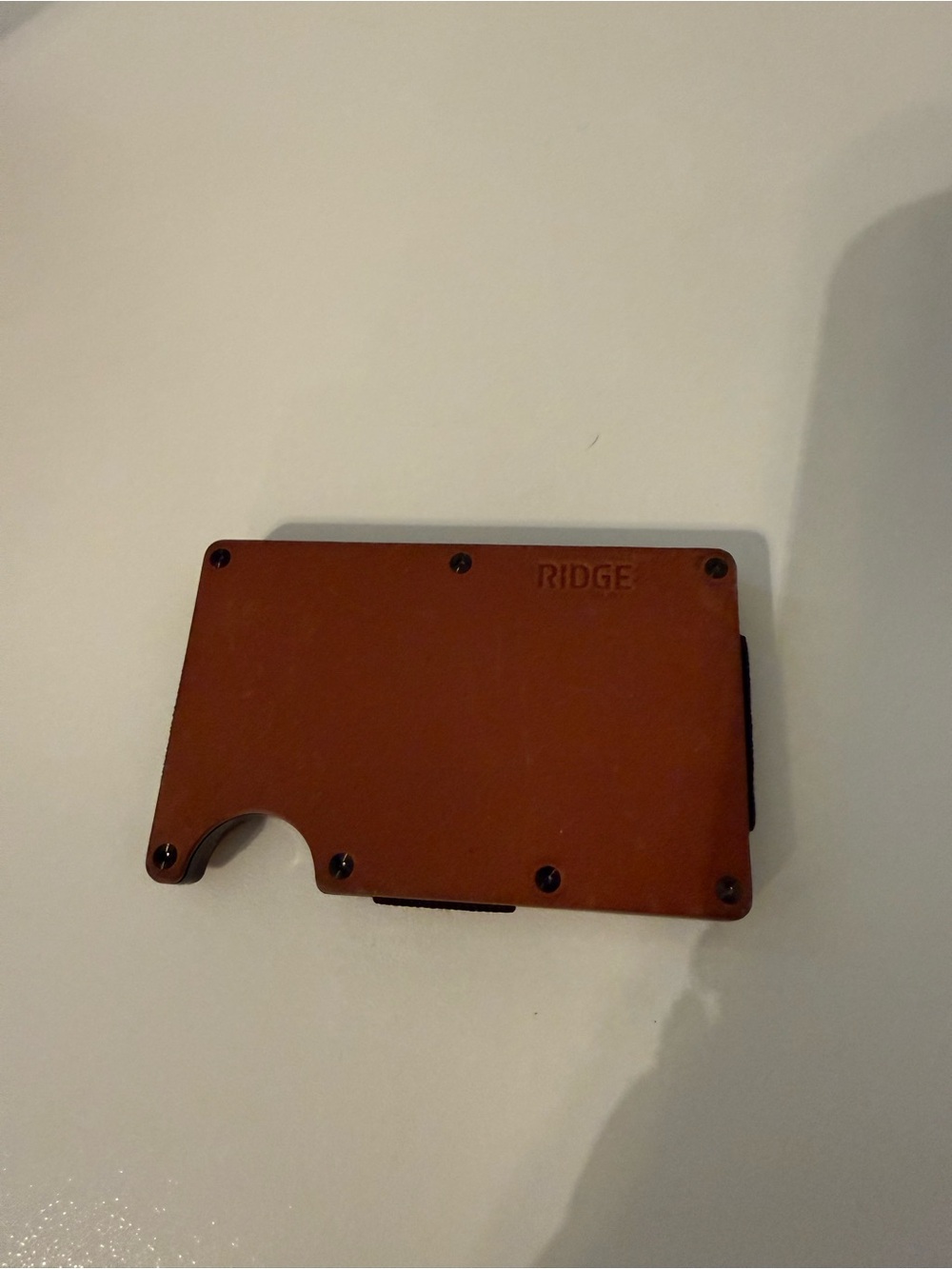 Ridge Leather Slim Wallet